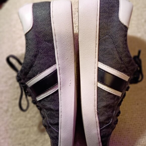 Michael Kors Irving Stripe Lace-Up Black/White Women Size 8, Sneakers - Picture 5 of 12